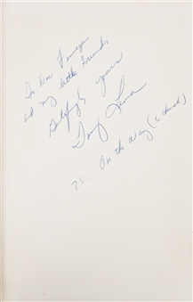 Tony Lema Signed & Inscribed "Golfers Gold" Book (JSA)